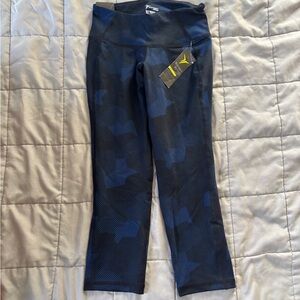 Old Navy Navy and Gray Striped Leggings